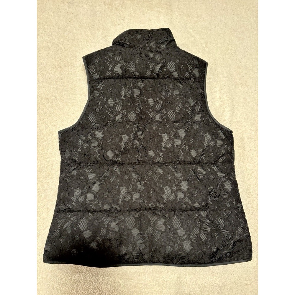 BANANA‎ REPUBLIC Lace Overlay Puffer Vest Size Small - Picture 6 of 6